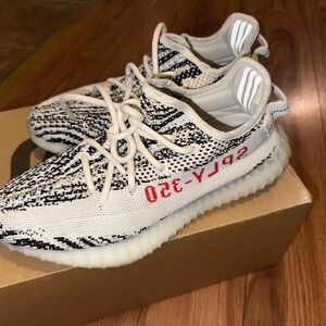 Adidas Yeezy Boost 350 V2 - White, Black, and Red